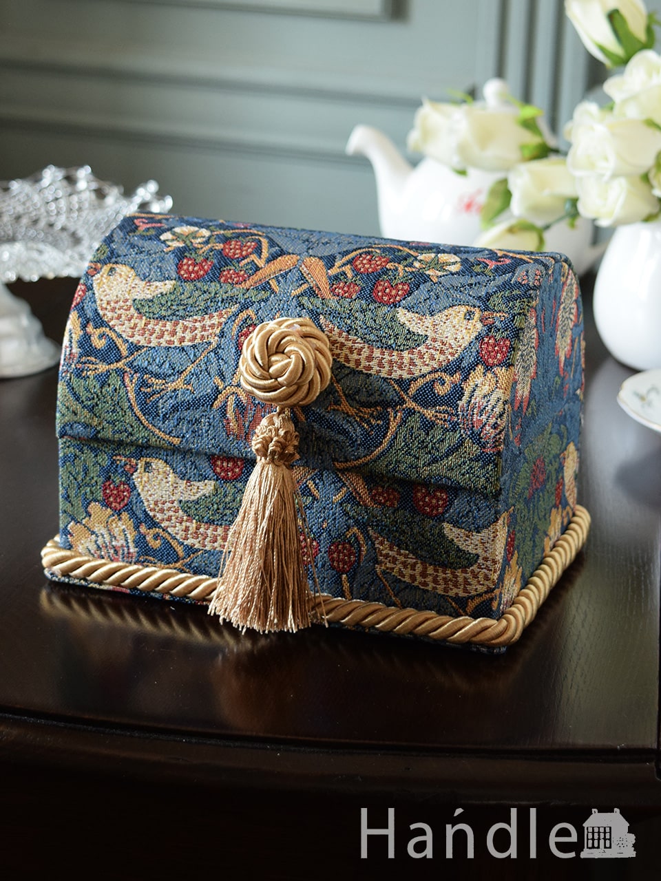 ウィリアムモリス風のインテリア雑貨、ジェニファーテイラーのトランク