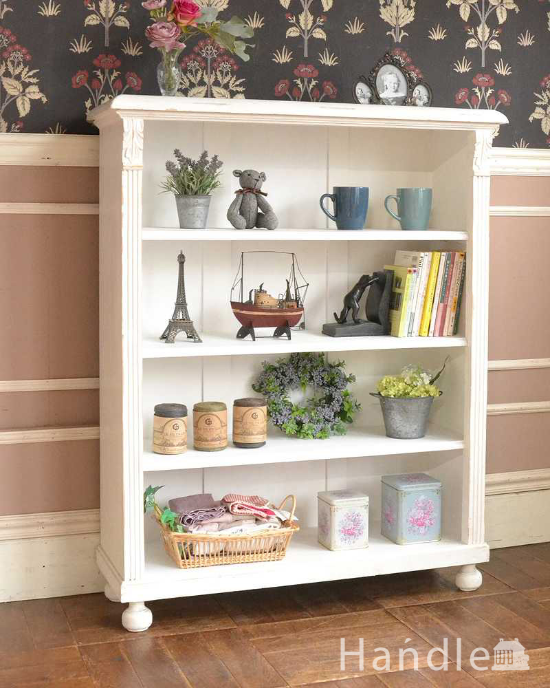 フランスから届いたアンティーク家具、オープンブックシェルフ