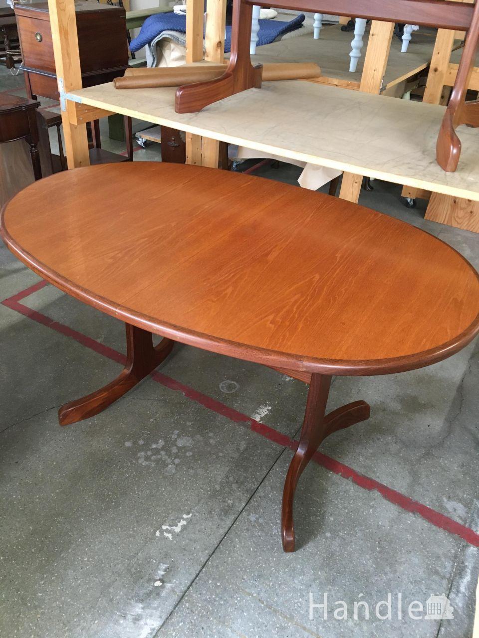 フランスから届いたアンティーク家具、ドローリーフテーブル(j-1187-f