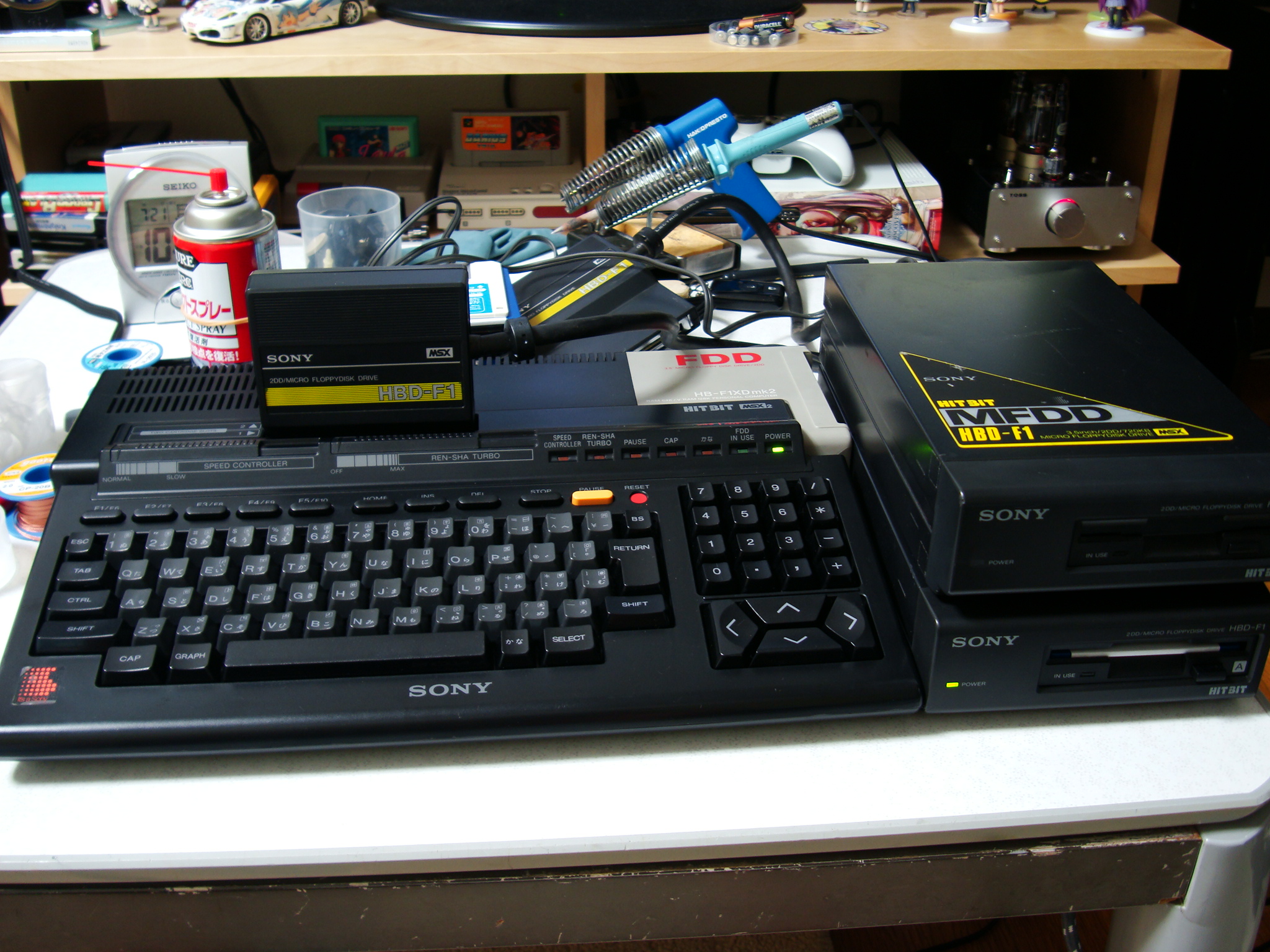 MSXの外付け 2DDフロッピーディスクドライブ 修理中です。: はにはに