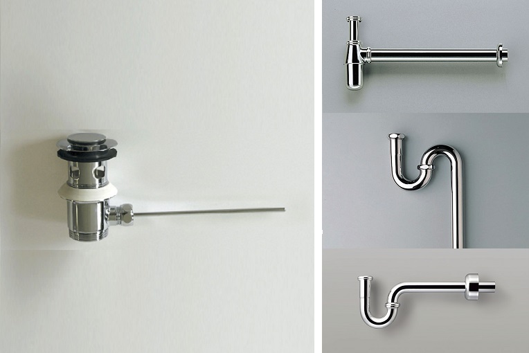 セット】排水栓・トラップセット [セラトレーディング用]｜洗面ボウル