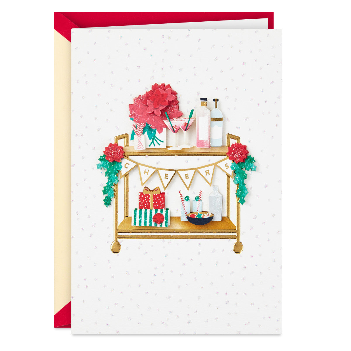 アウトレット】Christmas Bar Cart【輸入クリスマスカード／Signature