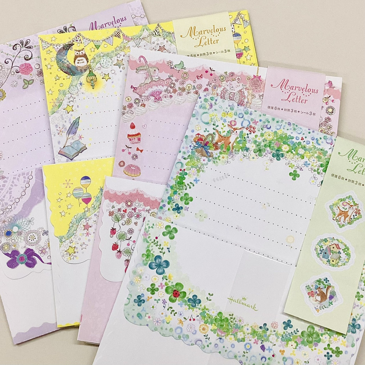 グリーンフォレスト【レターセット／マーベラスレター／ふじわらてるえ