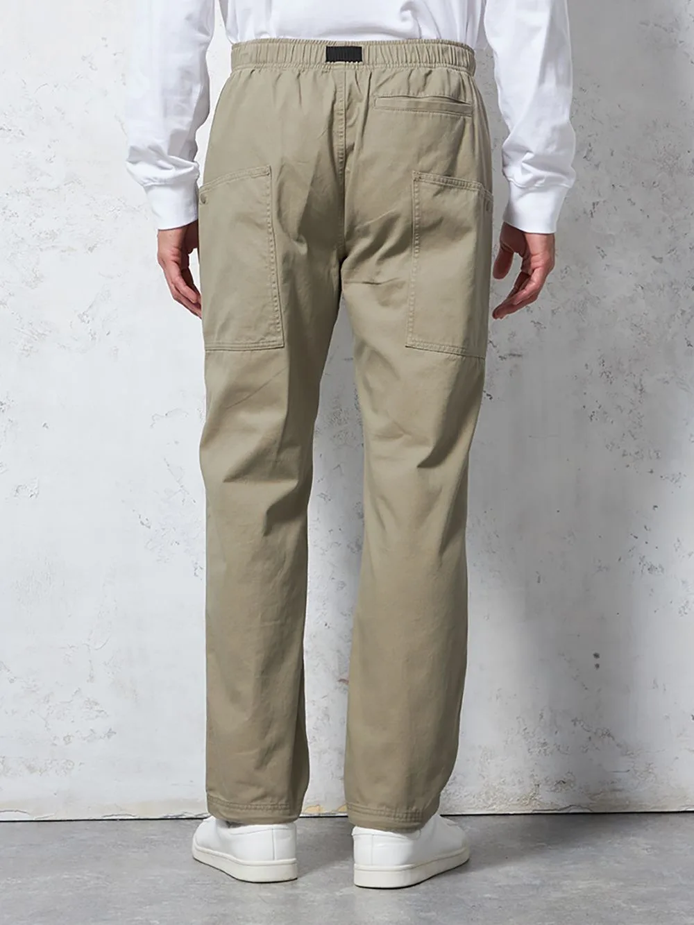 ネイビー 【LOGOS-ロゴス-】 ガーデンパンツ 無地 カジュアルパンツ