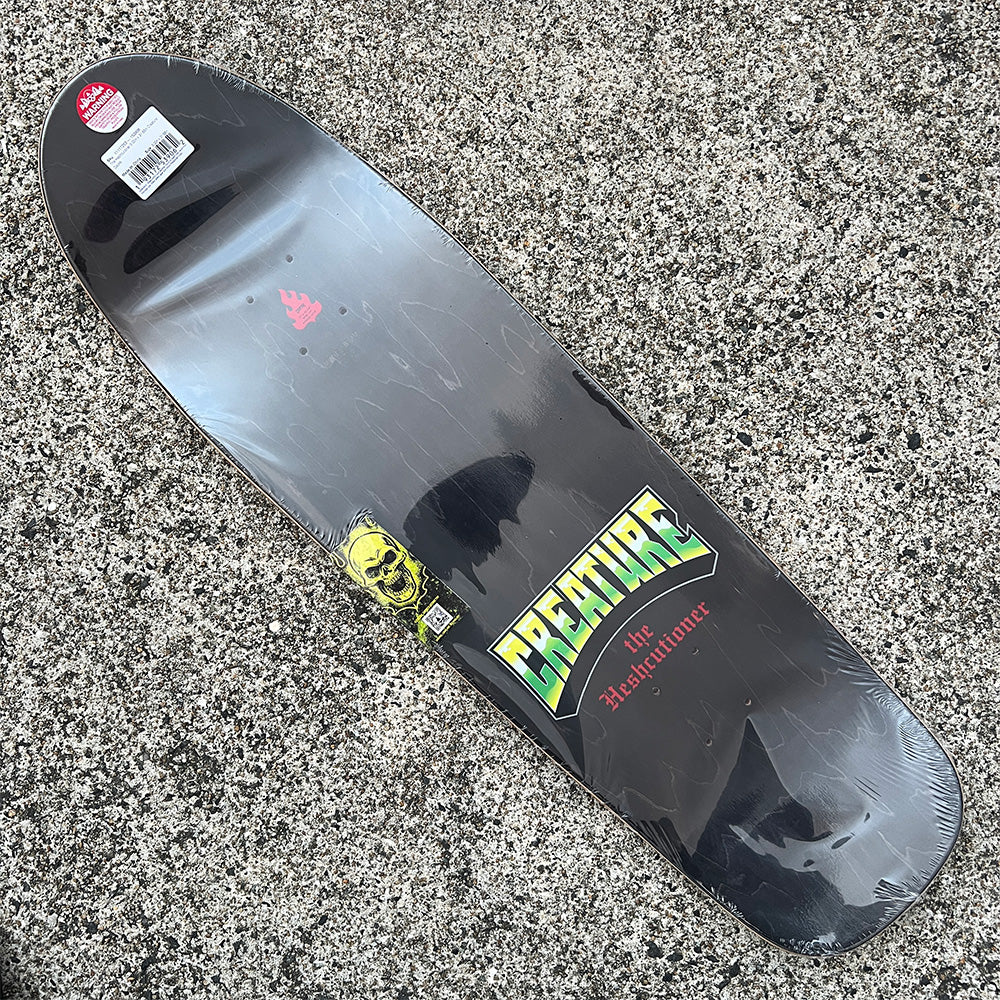 9.0in x 31.68in THE HESHCUTIONER TEAM SKATEBOARD DECK – ハスコ