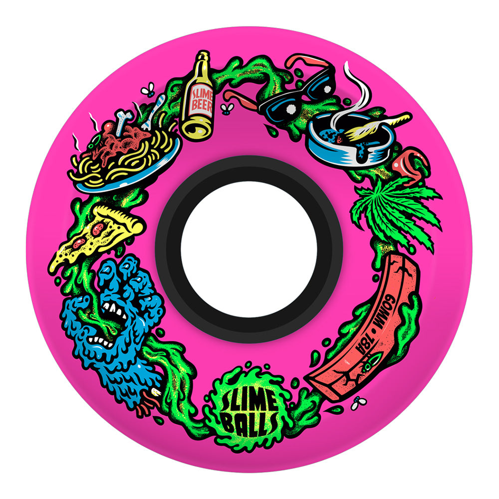 60mm SCARF BALLS OG SLIME PINK 78A SKATEBOARD WHEELS – ハスコ