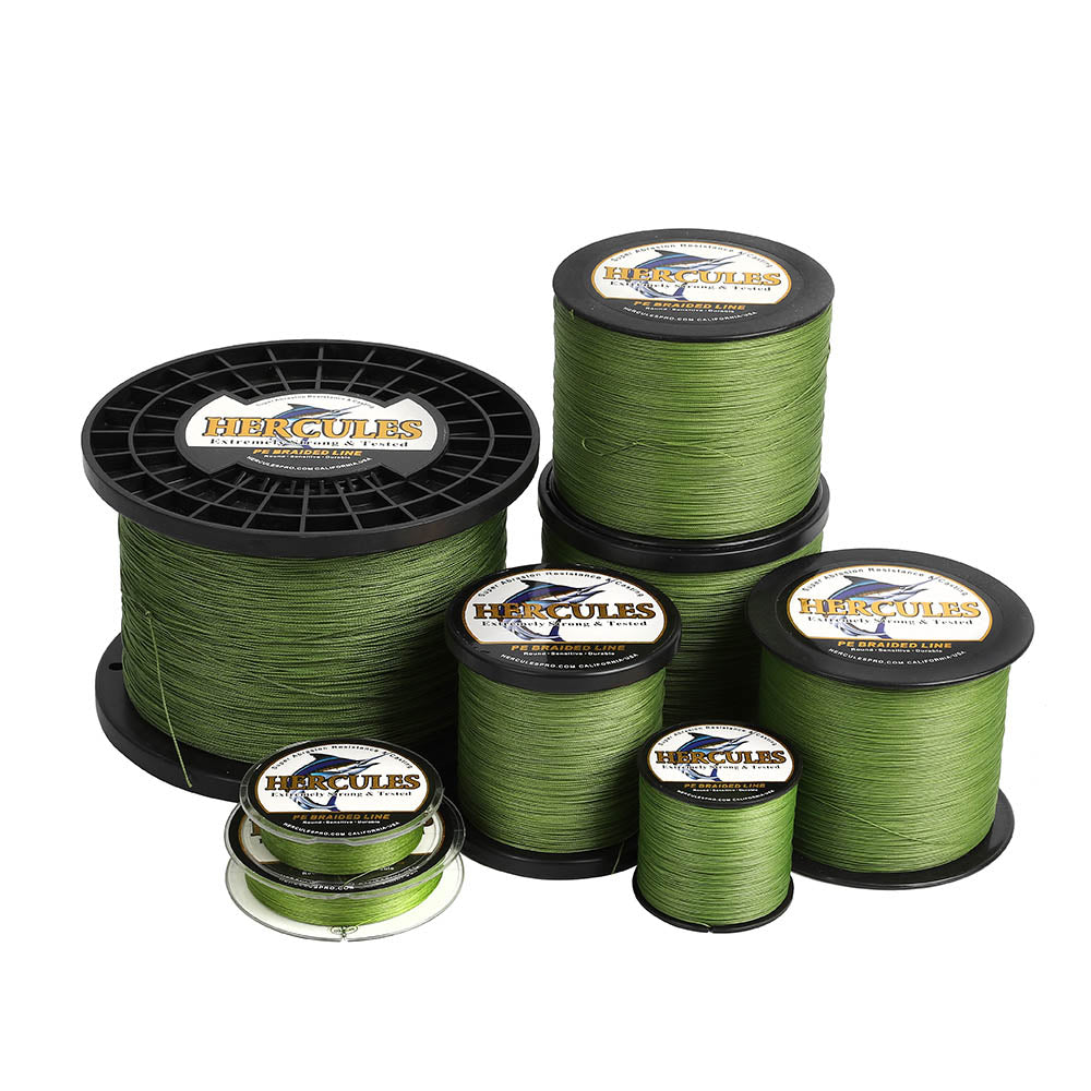 1000M 1094Yds Army Green 10lb-300lb 8 Strands HERCULES PE Braided