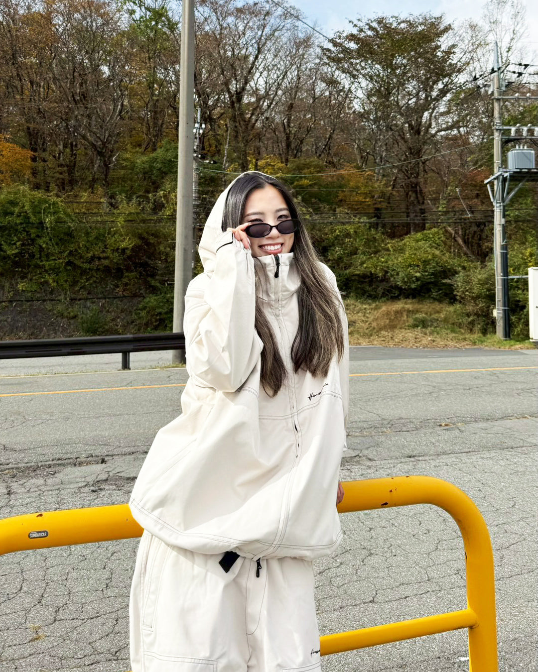 STITCH JACKET ECRU BEIGE – HIMASS MANIA