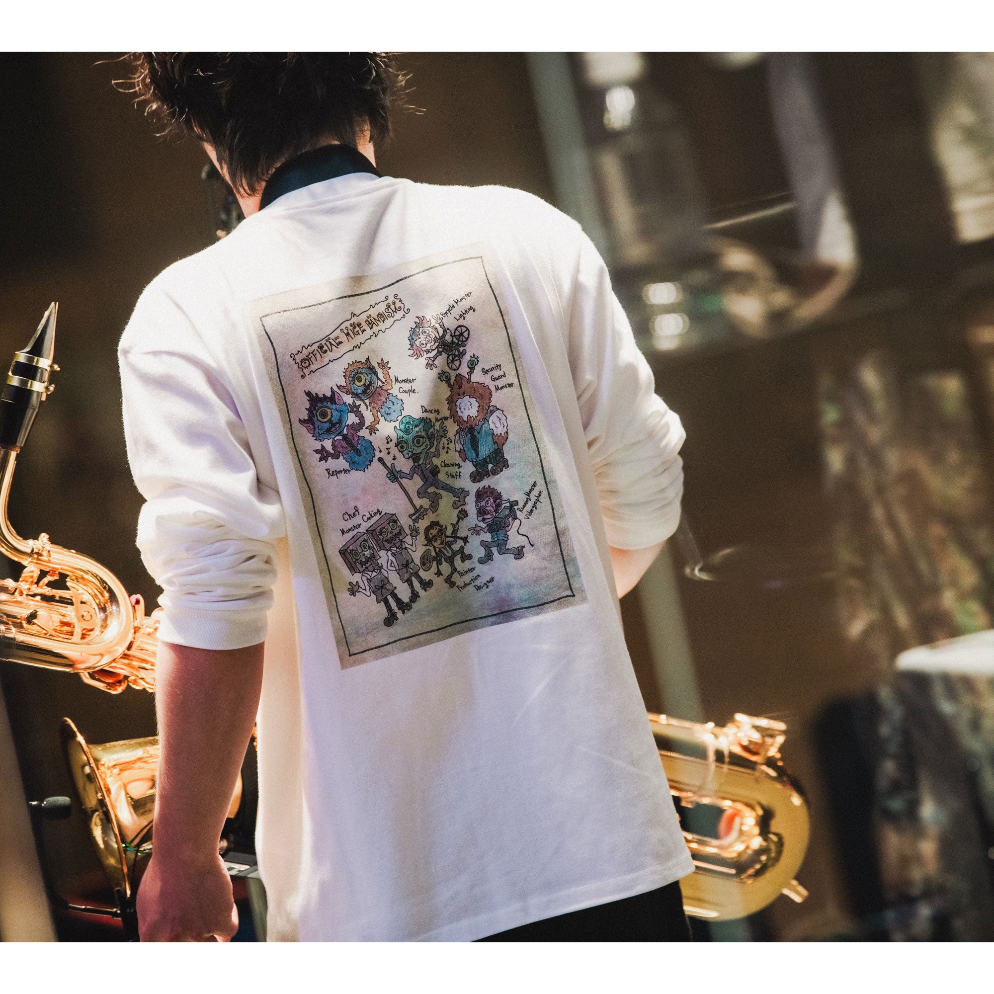 ロングスリーブTシャツ (日常) ホワイト – Official髭男dism ONLINE STORE