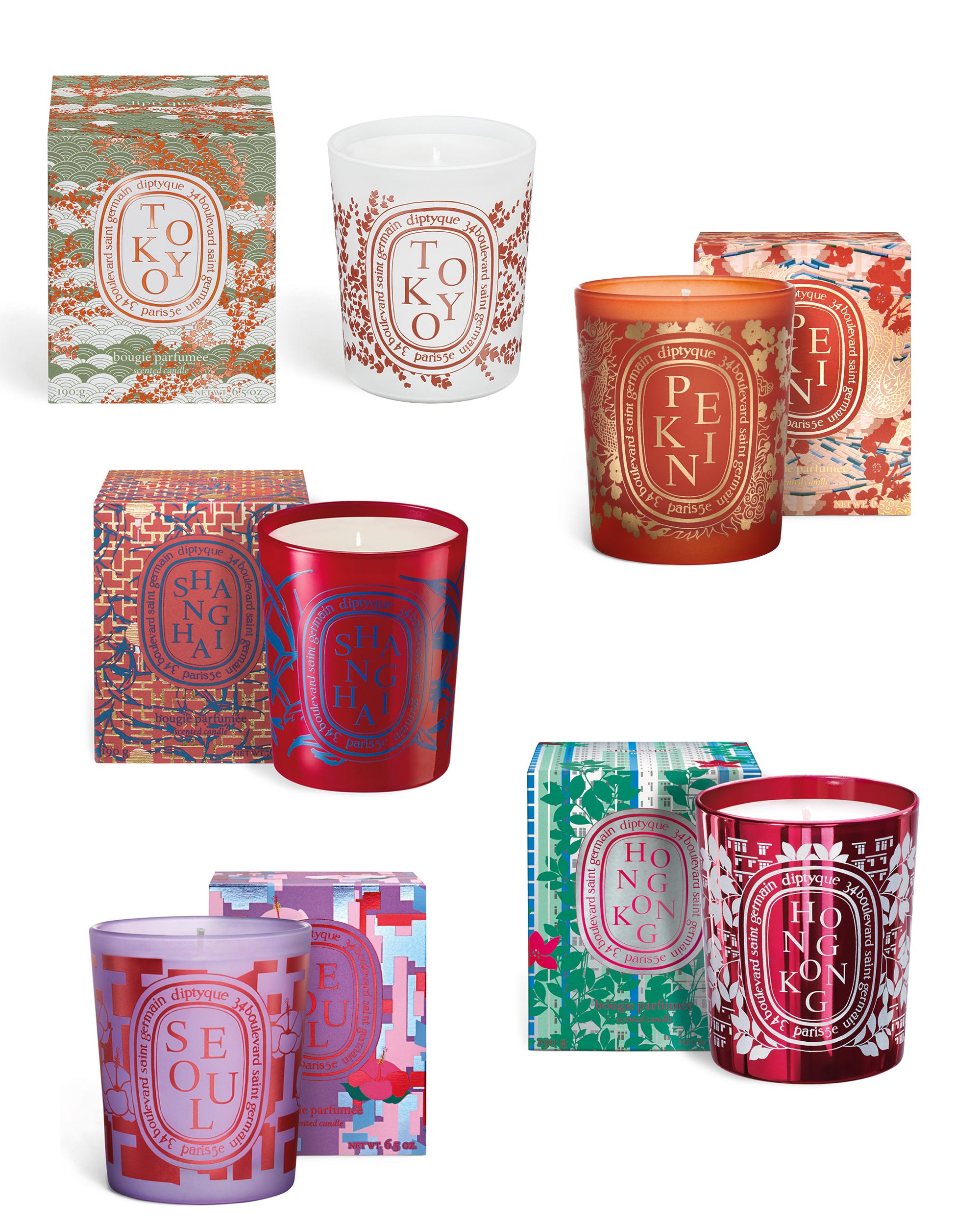 ディプティックを象徴する「シティキャンドル コレクション」世界の12