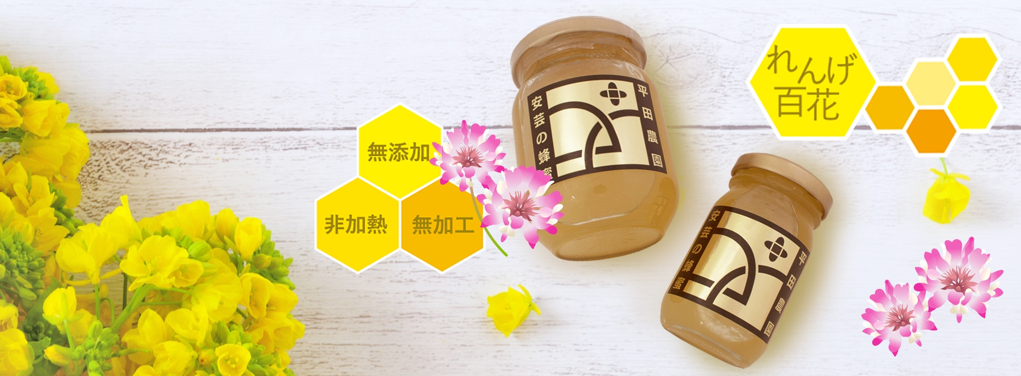 国産 安芸の蜂蜜 百花蜜 | 平田農園