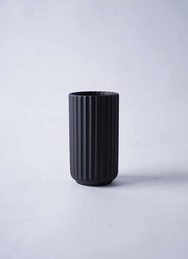 Lyngby Vase(リュンビューベース) H12cm ブラック #Lyngby Porcelæn