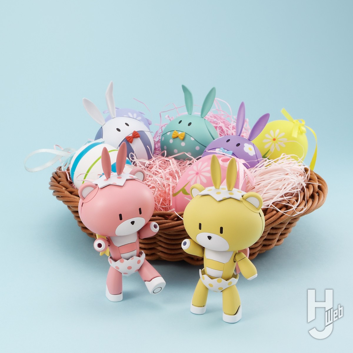 イースターをテーマに「プチッガイ」と「ハロ」をデコレーション