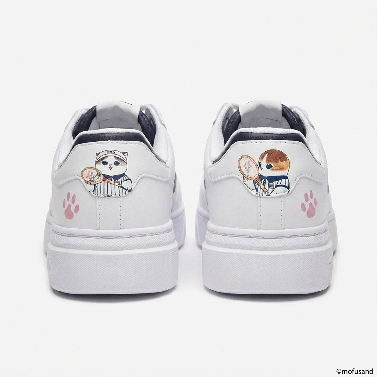 FILA × mofusand - COURT PLUMPY 2 X mof Pure White /Peacoat