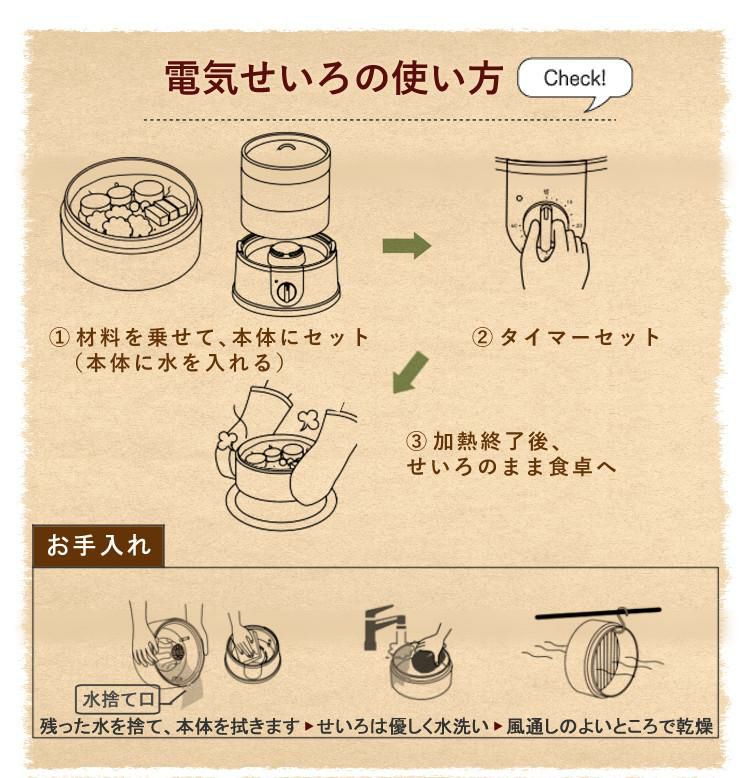 エムケー精工 スチームクッカー 電気せいろ 電気蒸し器 EM-185K (18cm