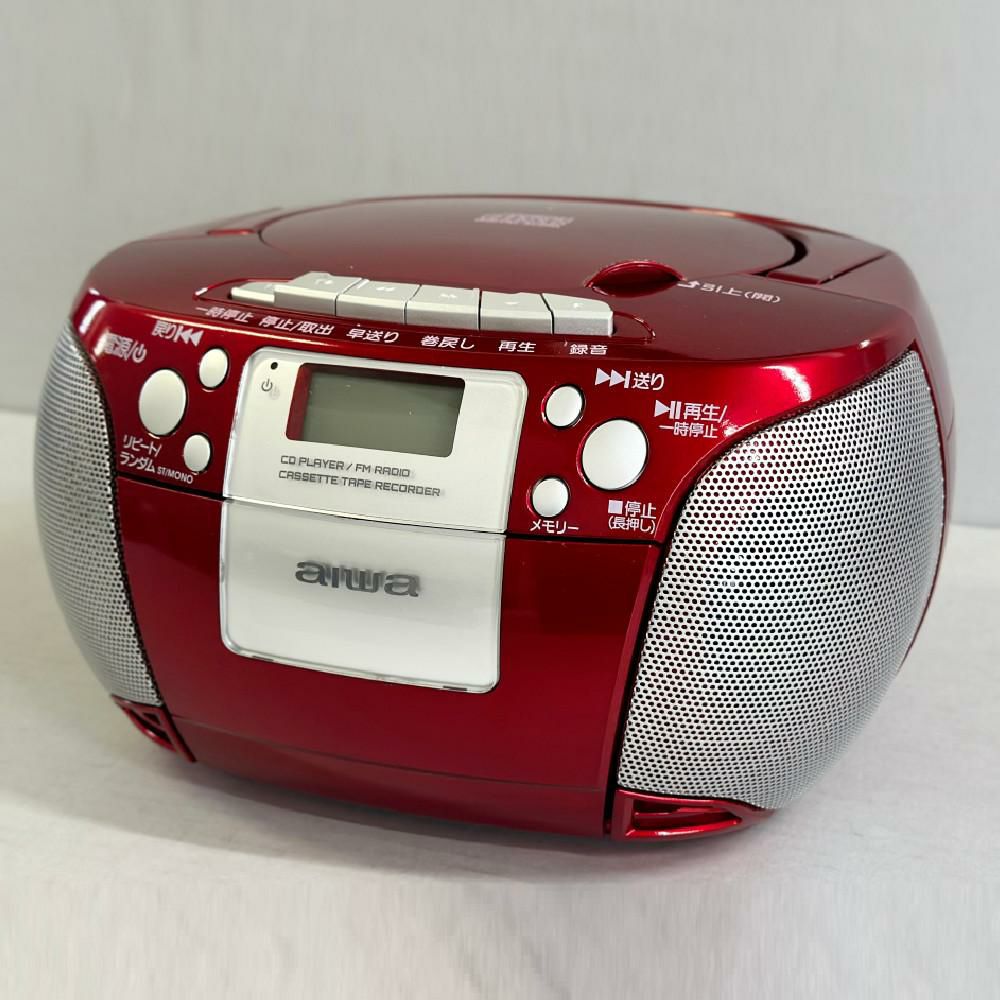 アイワ aiwa audio -G CRC1 GAA4-CRC0001(RD) ラジカセ レッド 単2電池