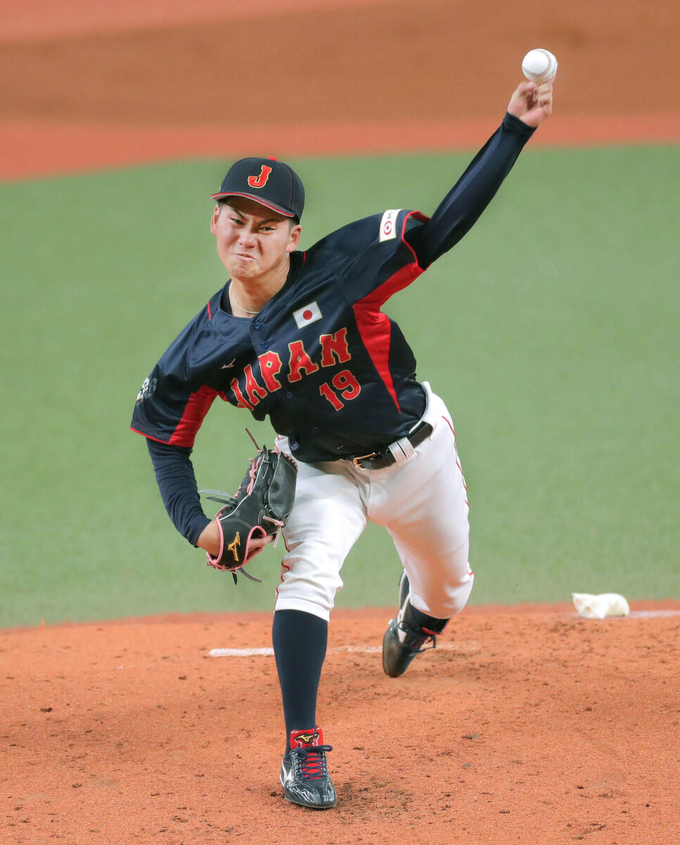 侍ジャパン】関大の金丸夢斗が2回パーフェクトで衝撃デビュー