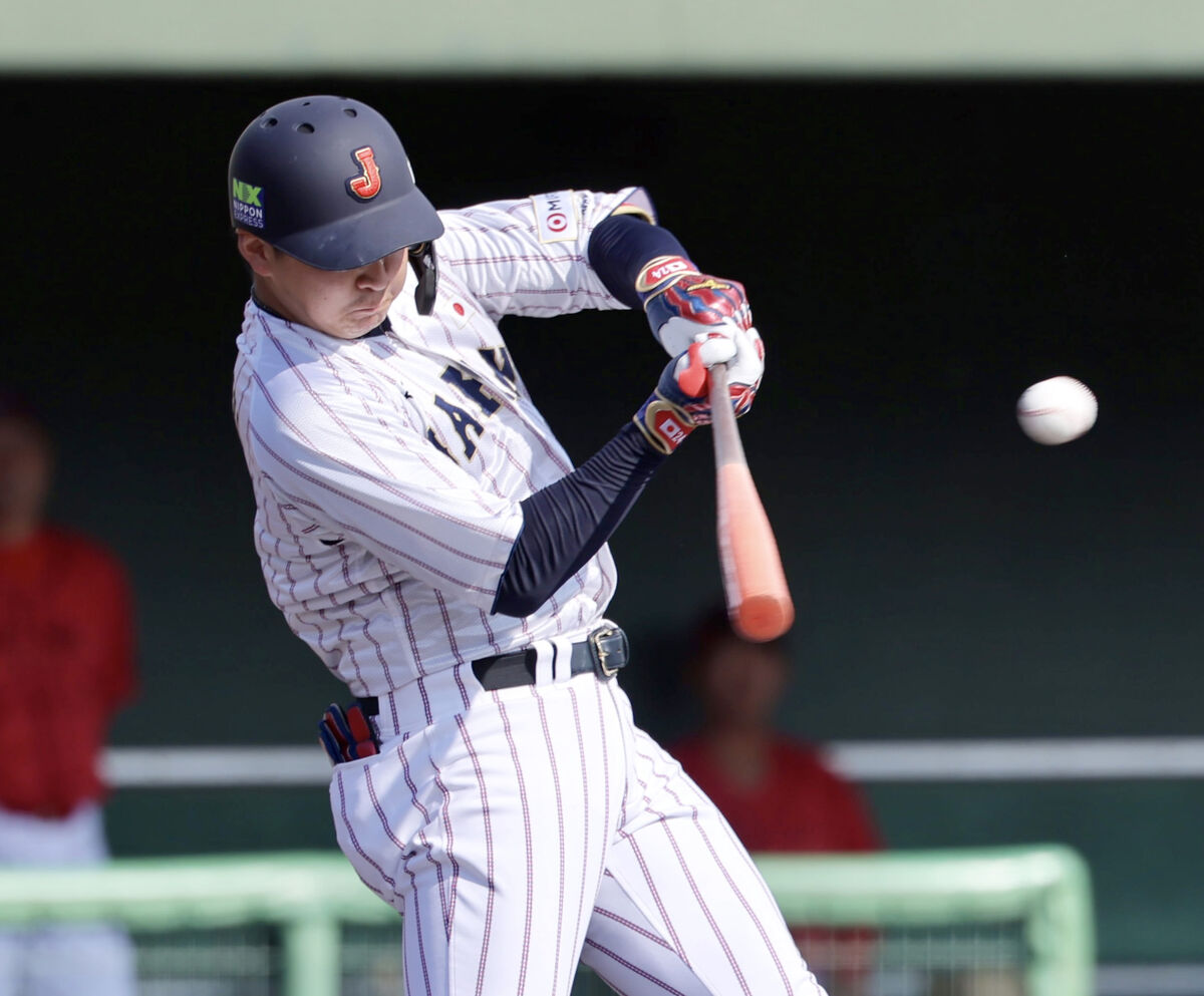 侍ジャパン】紅林弘太郎、チーム初安打から2打席連続の快音 初打点は
