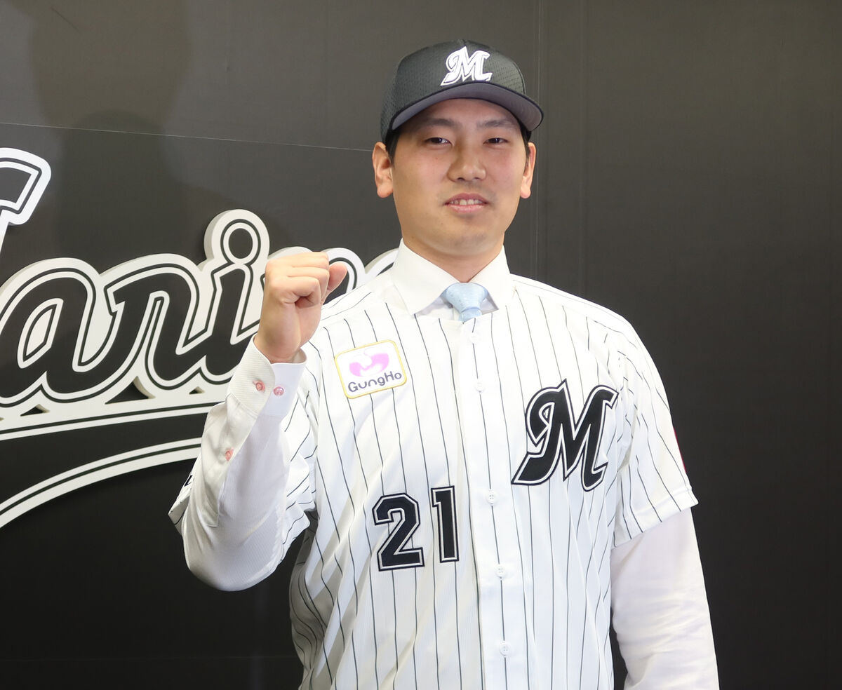 ロッテ】FA移籍の石川柊太、吉井監督の背番「21」を継承 「番号を