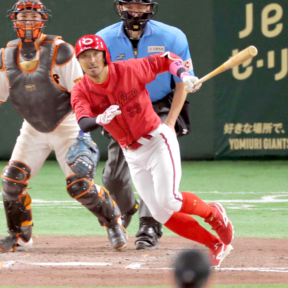 広島】菊池涼介、9回逆転の中前2点打 35歳ベテランが土壇場で