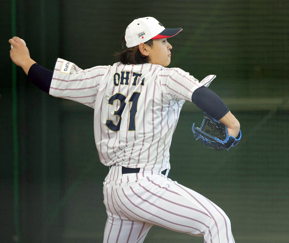 侍ジャパン】宮城大弥の背番号が逆？「気持ちは持ってきました。カバン