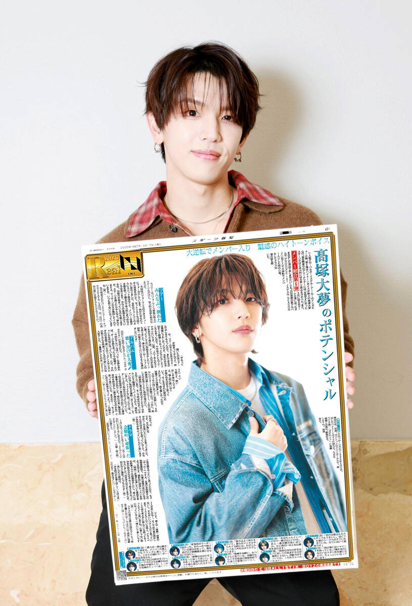 INI・髙塚大夢 7つの質問に答えた - スポーツ報知