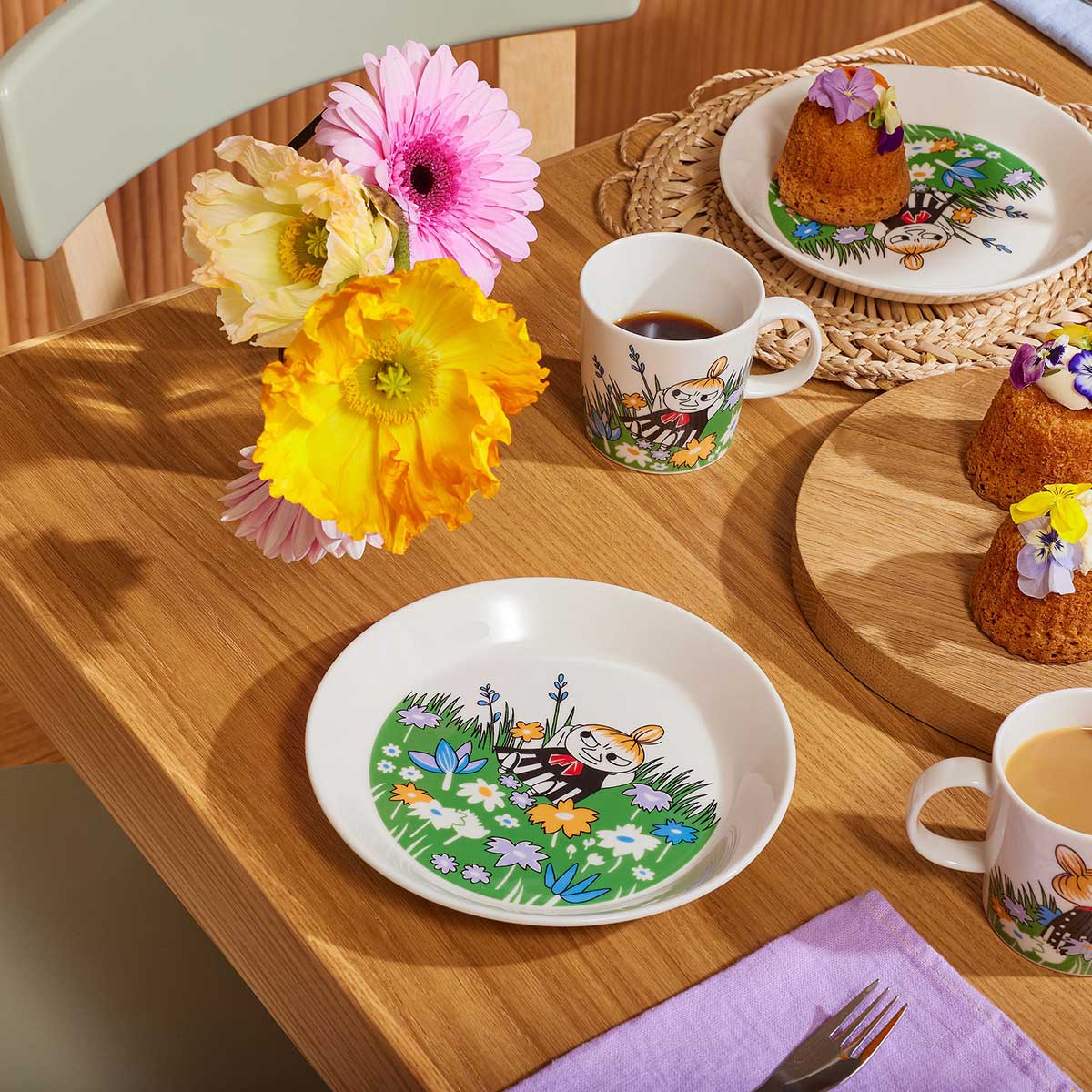 Moomin ムーミン ARABIA アラビア プレート ( 19cm / ちびのミイ