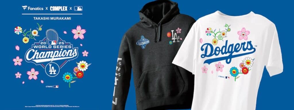 ドジャース×村上隆、2025ワールドシリーズ優勝記念限定アパレル発売