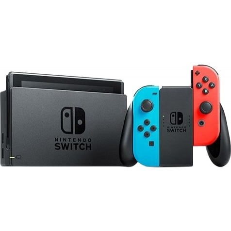 Nintendo Switch with Neon Blue and Neon Red Joy-Con (045496452629