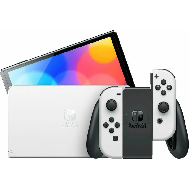 Nintendo Switch OLED with White Joy-Con (045496453435) купить в
