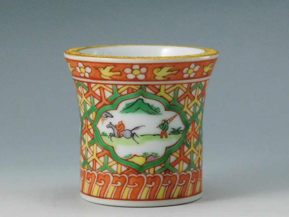 五代 三浦竹泉 色絵小文蓋置 | いとう鳳凰堂古美術店