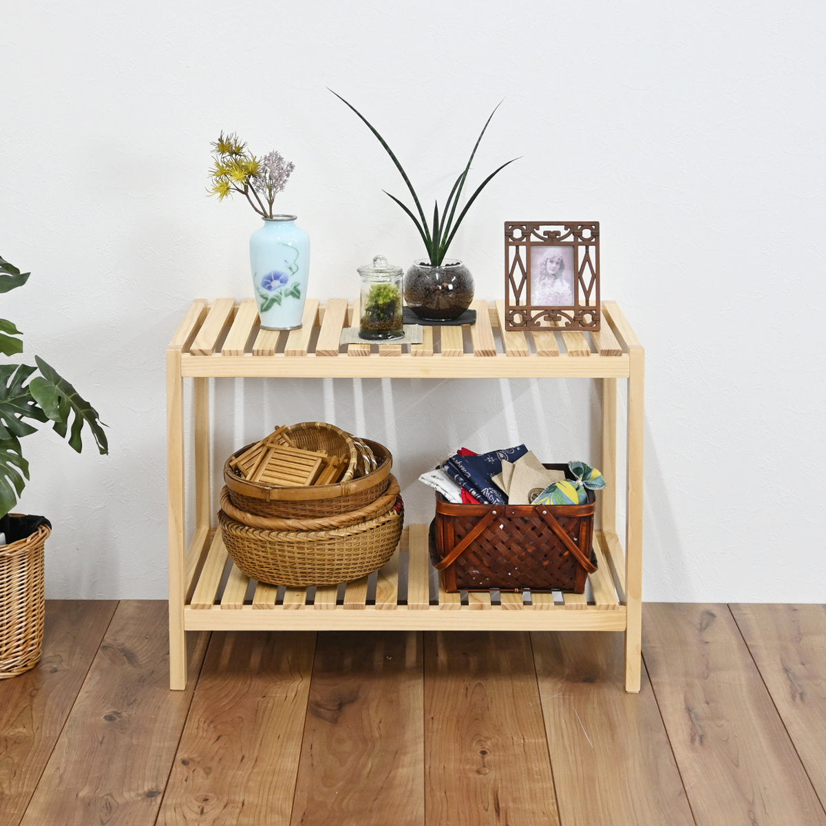 ウッドラック 2段 天然木 すのこラック 幅60cm – ハウジー