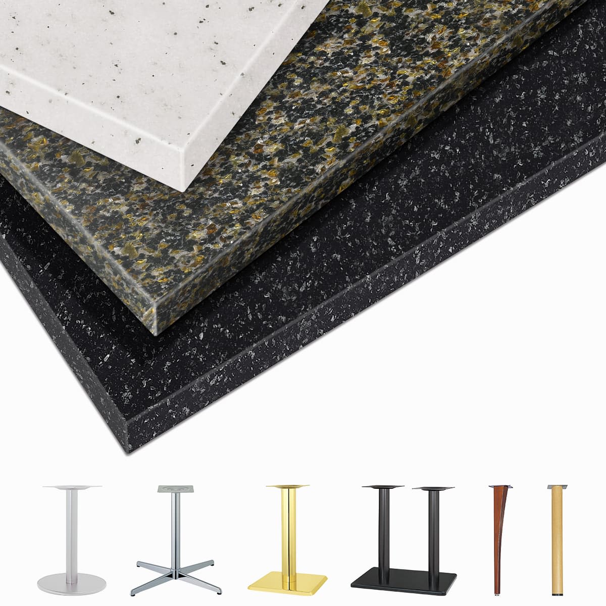 人工大理石テーブル（鏡面みかげ）｜ハストネット