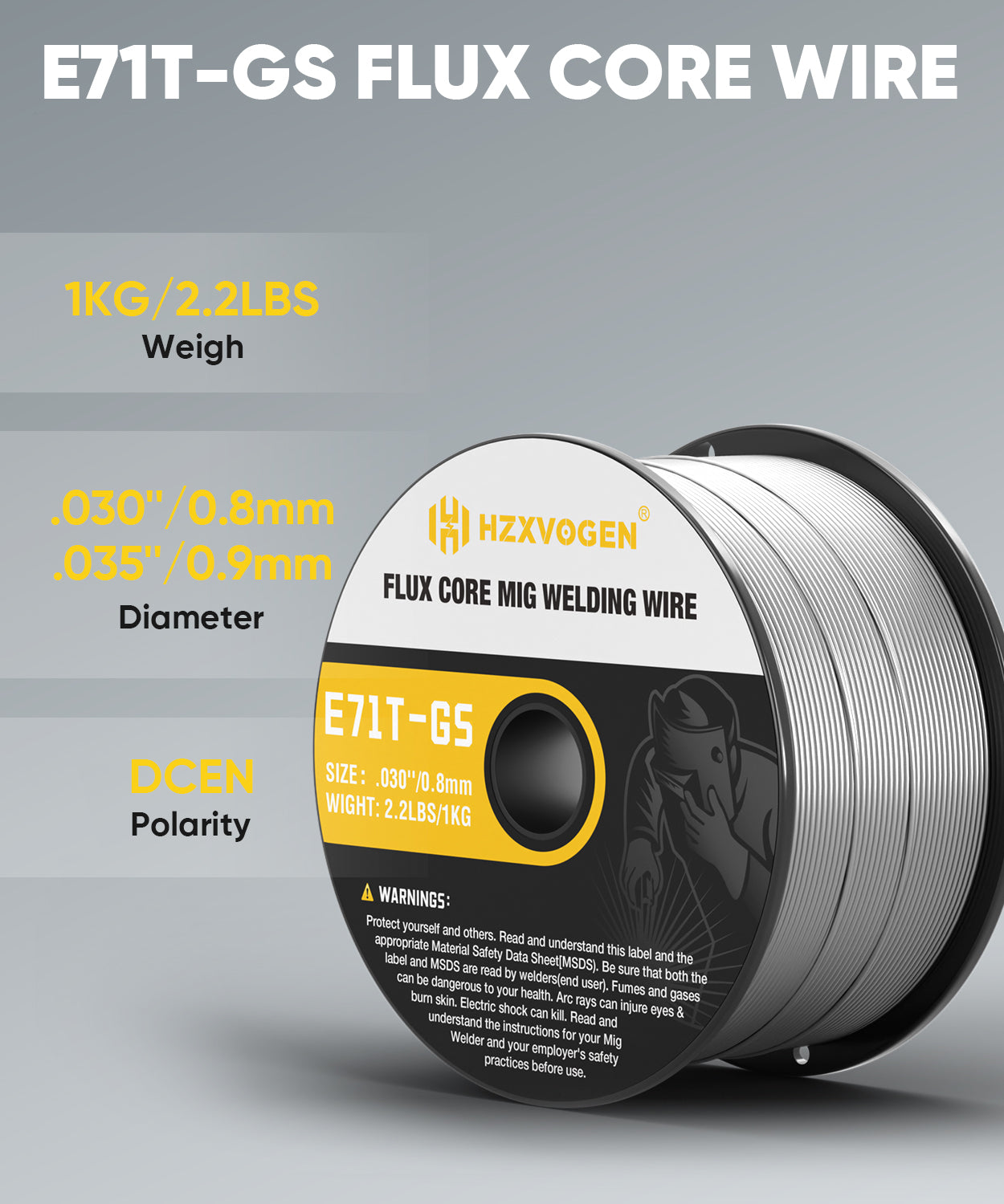 E71T-GS MIG Welder Welding Wire, Flux Core Welding Wire – HZXVOGEN