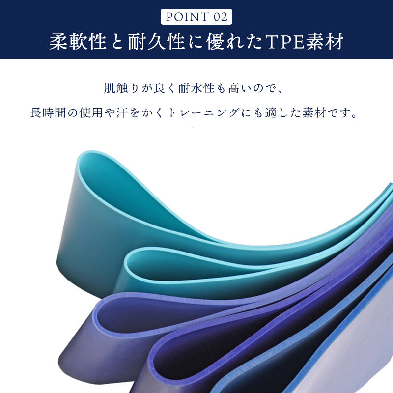 トレーニングチューブ 強度別 5本セット エクササイズバンド ゴム