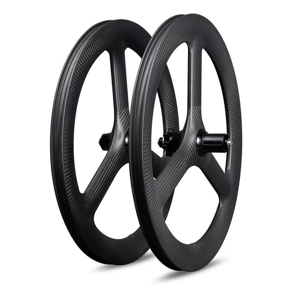 ICAN Carbon 20 inch 3 Spoke Wheelset for BMX bike /Folding bike