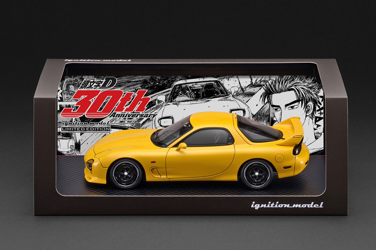 IG3941 1/18 INITIAL D Mazda RX-7 Mazda Speed A-spec (FD3S) Yellow