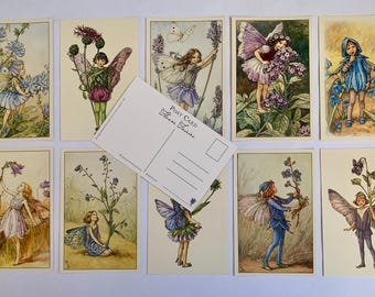 花の妖精: アザミの妖精 ヴィンテージプリント 1930年頃 シセリー