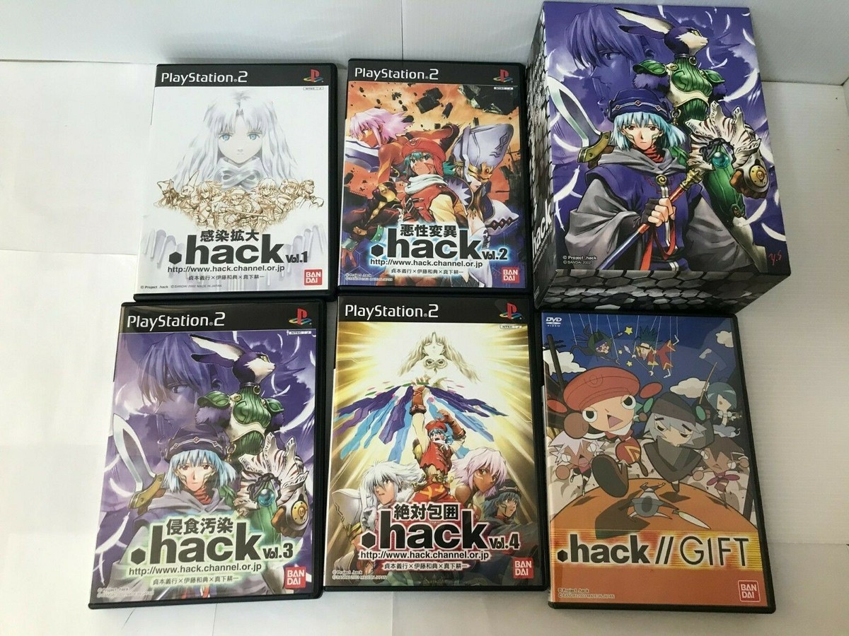 hack Infection Mutation Outbreak Quarantine Dothack PS2 4 set box