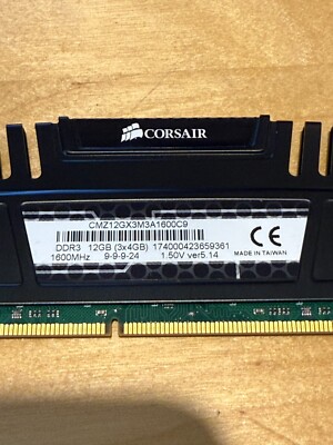 Corsair Vengeance® — 12GB Triple Channel DDR3 Memory Kit