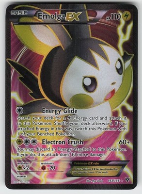 Emolga EX (143 Full Art) Ultra Rare XY Base Set 143/146 Pokemon | eBay