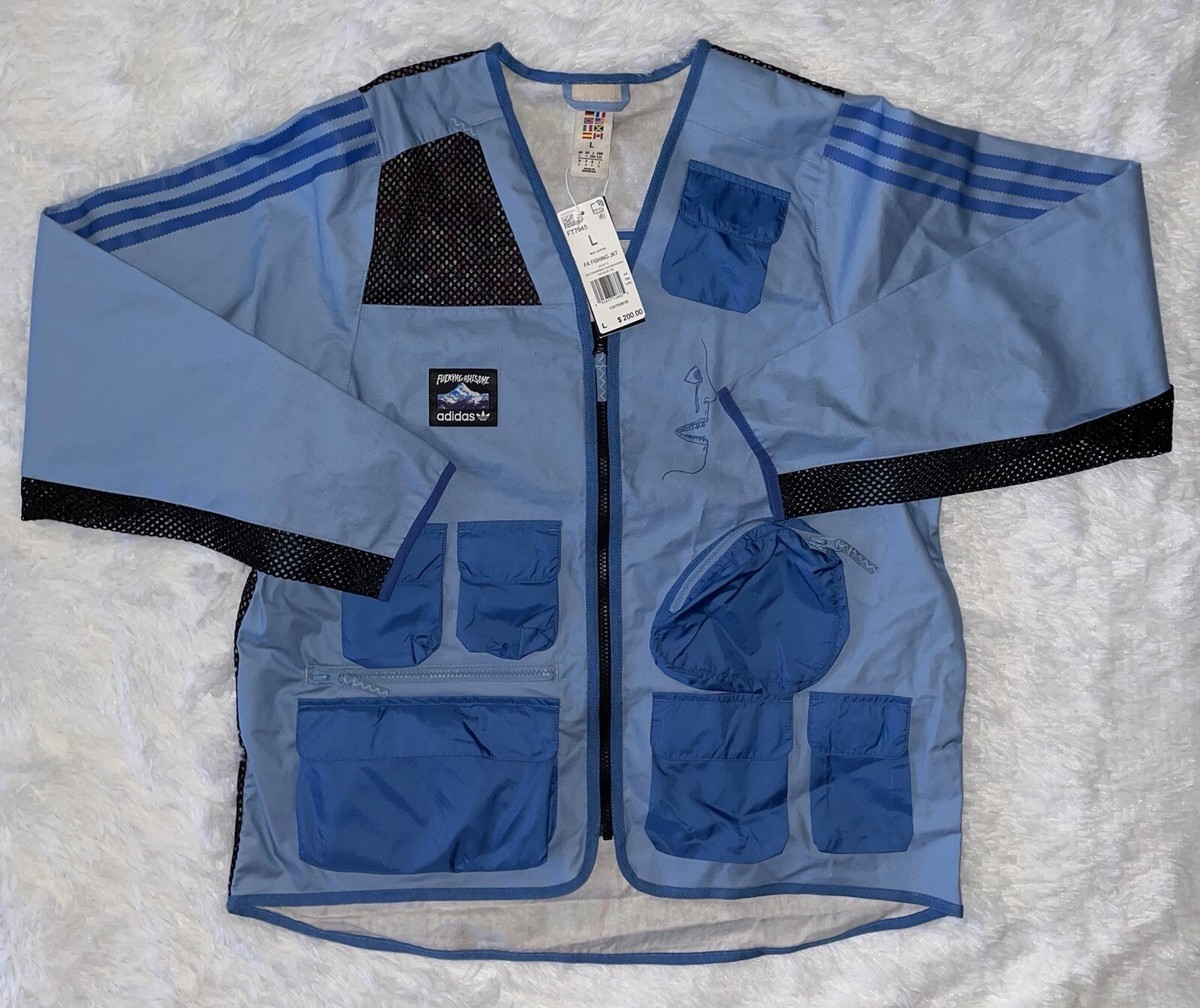 New Rare adidas Mens Size Large x FuckingAwesome FA Fishing Jacket
