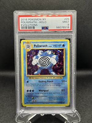 2016 Pokemon XY Evolutions Poliwrath Holo #25 PSA 9 | eBay