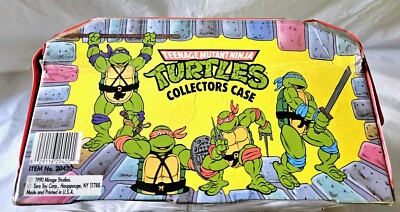 Teenage Mutant Ninja Turtles Deluxe Collectors Case 1990 VG Cond