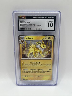 Jolteon SVP169 Cosmos Holo CGC 10 - Black Star Promo Pokémon TCG