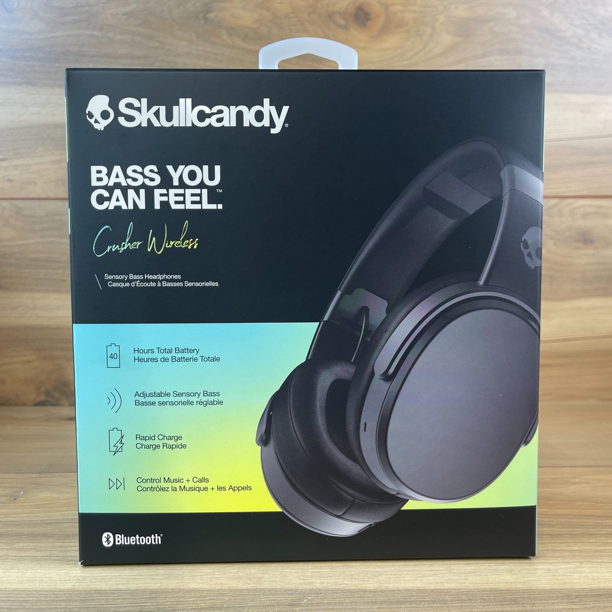 Skullcandy Crusher S6CRW Headphones Wireless Bluetooth Noise