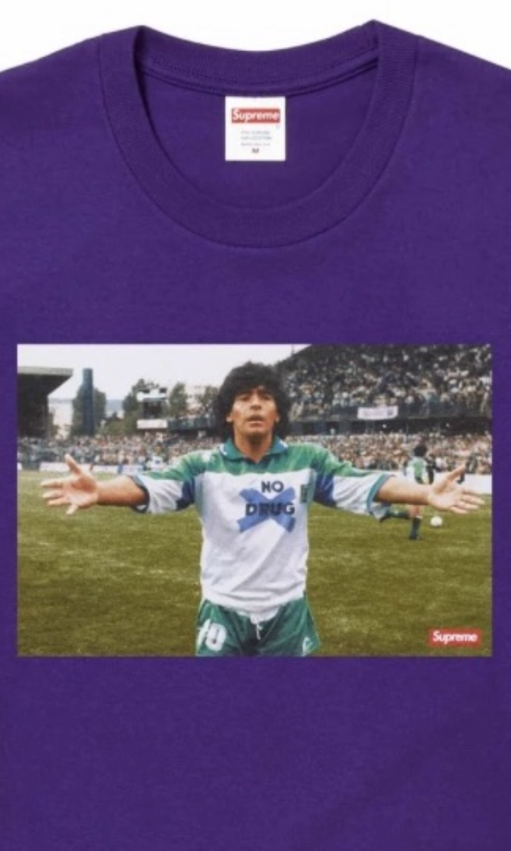 Supreme Maradona Tee Purple SS24T31 SIZE XL EXTRA LARGE | eBay