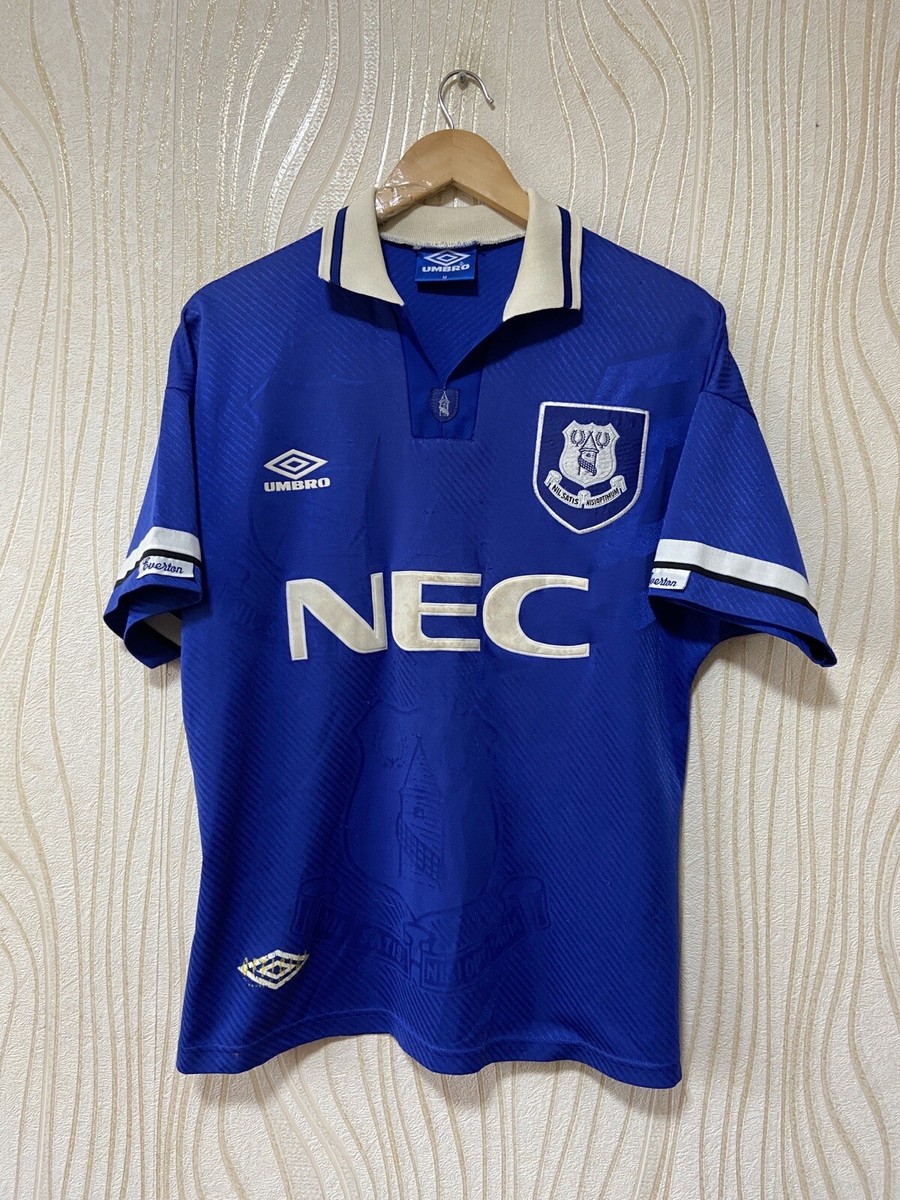 EVERTON 1994 1995 HOME FOOTBALL SHIRT SOCCER JERSEY UMBRO sz M MEN