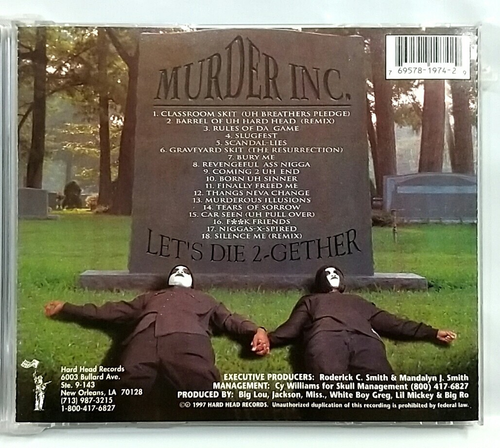 CD) Murder Inc. – Let's Die Together, HHR-91974, Album, EX/NM