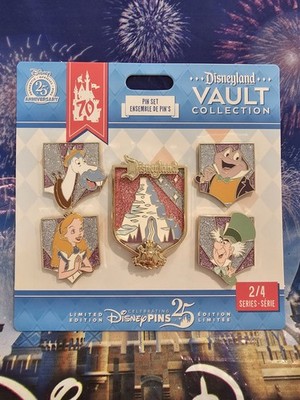 Disneyland 70th Vault Collection Frame Series 2/4 5 Pin Set Alice